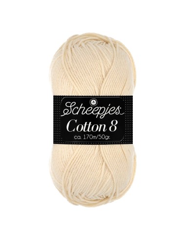 Scheepjes Cotton 8 No. 501 - Crochet, Knitting yarn