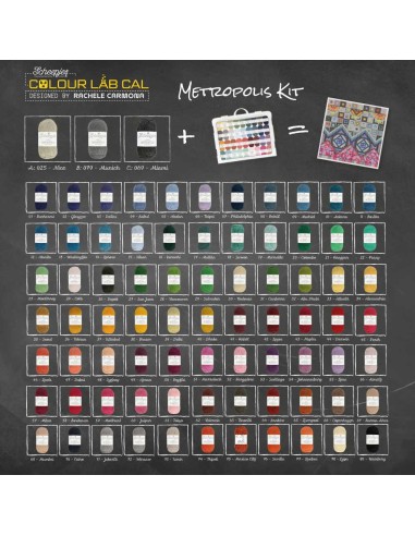 Scheepjes Colour Lab CAL - Metropolis kit