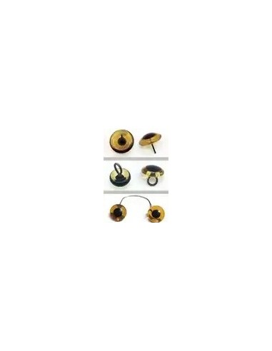 Black glass eyes on Wire
