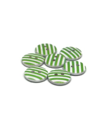 Decorative colored wooden buttons - 15 mm