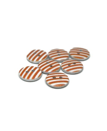 Decorative colored wooden buttons - 15 mm