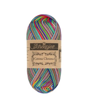 Scheepjes Catona Chroma Nr. 022 Rainbow - Crochet,...
