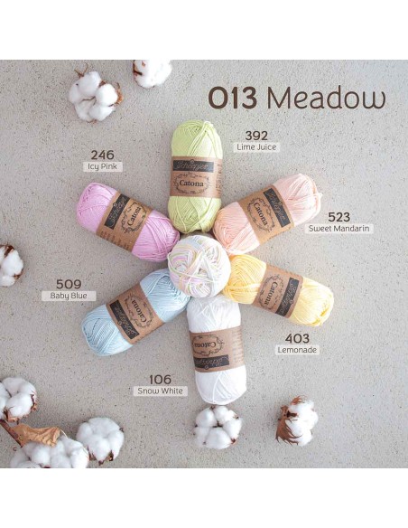 Scheepjes Catona Chroma Nr. 013 Meadow - Crochet, Knitting yarn