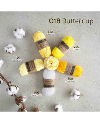 Scheepjes Catona Chroma Nr. 018 Buttercup - Crochet,... 2