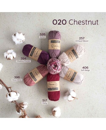 Scheepjes Catona Chroma Nr. 020 Chestnut - Crochet,... 2