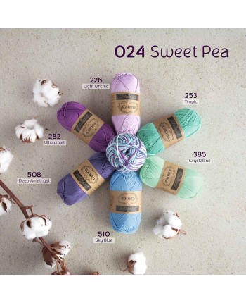 Scheepjes Catona Chroma Nr. 024 Sweet Pea - Crochet,... 2