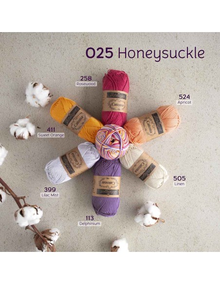 Scheepjes Catona Chroma Nr. 025 Honeysuckle - Crochet, Knitting yarn