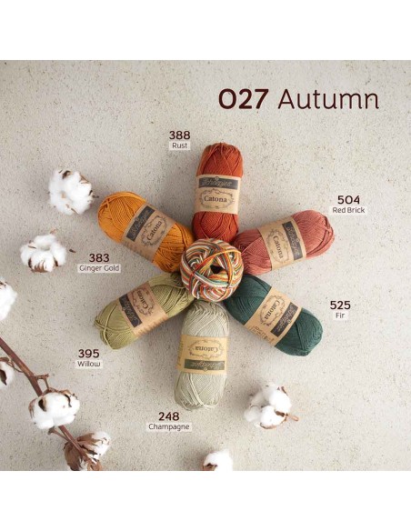 Scheepjes Catona Chroma Nr. 027 Autumn - Crochet, Knitting yarn