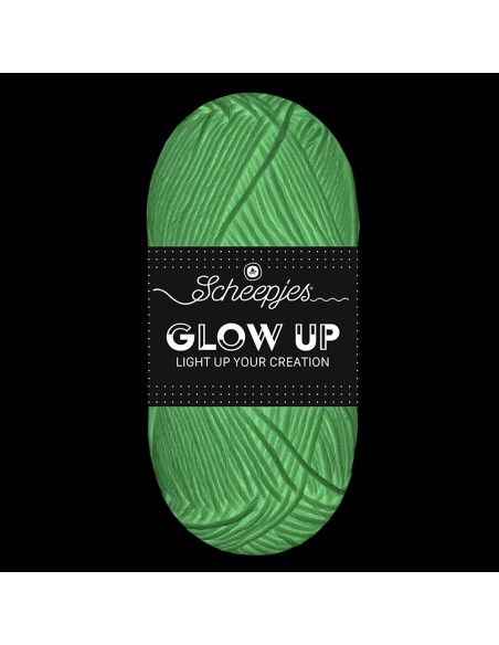 Scheepjes Glow Up - Luminescent White Yarn - Crochet, Knitting yarn