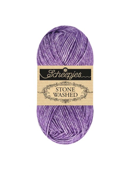 Scheepjes Stone Washed Nr. 840 Rich Charoite - nėrimo, mezgimo siūlai