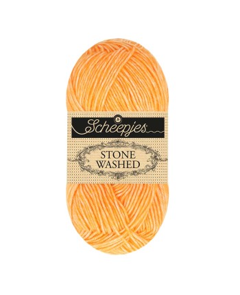 Scheepjes Stone Washed Nr. 842 Orange Calcite  - Crochet,...