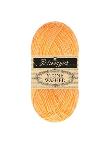 Scheepjes Stone Washed Nr. 842 Orange Calcite  - Crochet, Knitting yarn