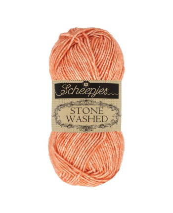 Scheepjes Stone Washed Nr. 816 Coral - Crochet, Knitting...