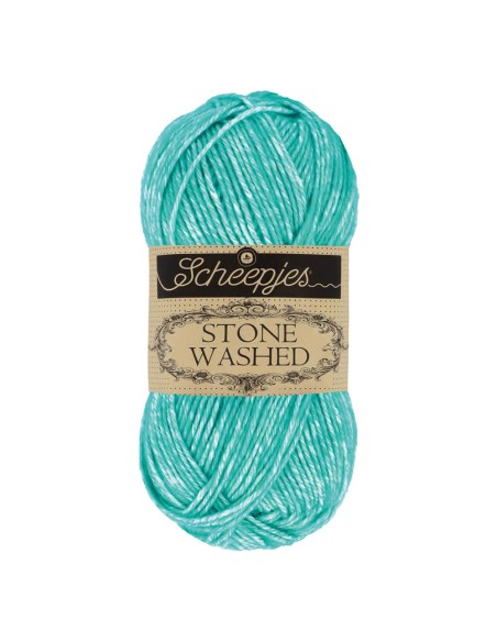 Scheepjes Stone Washed Nr. 824 Turquoise - Crochet, Knitting yarn