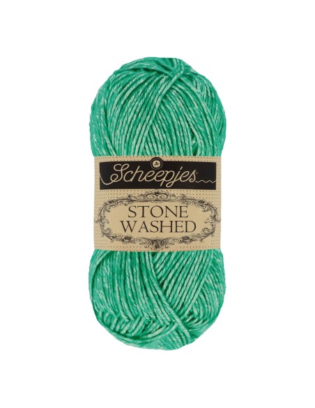 Scheepjes Stone Washed Nr. 825 Malachite - Crochet, Knitting yarn