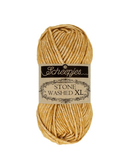 Scheepjes Stone Washed XL Nr. 849 Yellow Jasper - nėrimo, mezgimo siūlai