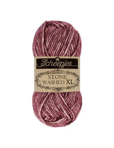 Scheepjes Stone Washed XL Nr. 850 Garnet - Crochet, Knitting yarn