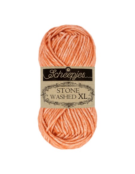 Scheepjes Stone Washed XL Nr. 856 Coral - nėrimo, mezgimo siūlai