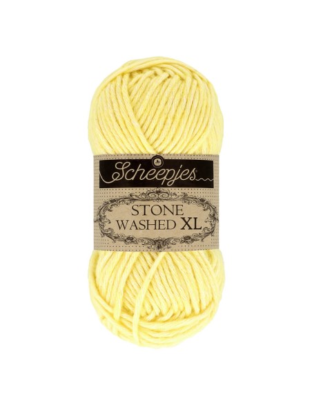 Scheepjes Stone Washed XL Nr. 857 Citrine - nėrimo, mezgimo siūlai