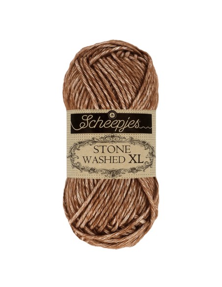 Scheepjes Stone Washed XL Nr. 862 Brown Agate - Crochet, Knitting yarn