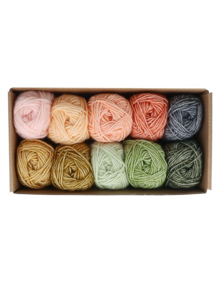 Scheepjes Stone Washed mini kamuoliukų rinkinys 10x25g INTENTIONS- nėrimo - mezgimo siūlai