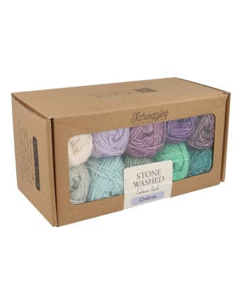 Scheepjes Stone Washed Colour Pack 10x25g - CHAKRAS -...