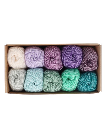 Scheepjes Stone Washed Colour Pack 10x25g - CHAKRAS - crochet - knitting yarn
