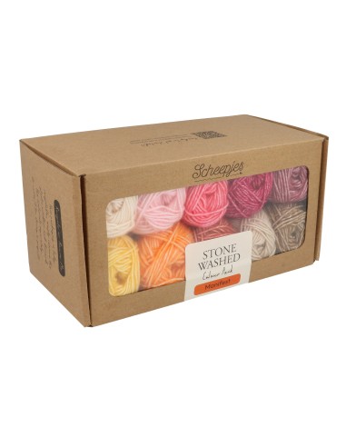 Scheepjes Stone Washed Colour Pack 10x25g - MANIFEST- crochet - knitting yarn