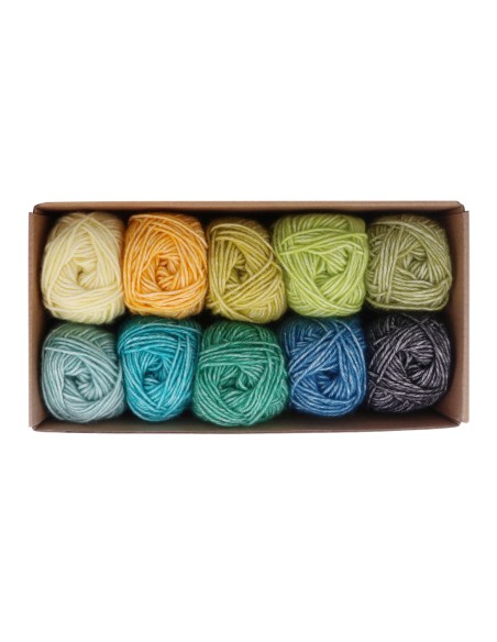 Scheepjes Stone Washed Colour Pack 10x25g - GROUNDING- crochet - knitting yarn