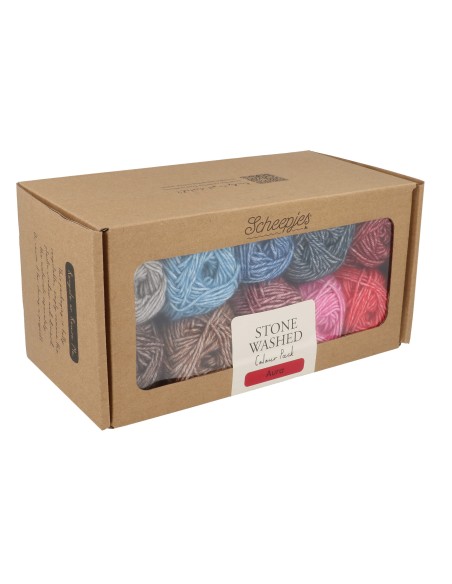 copy of Scheepjes Stone Washed Colour Pack 10x25g - AURA- crochet - knitting yarn