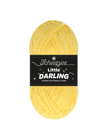 Scheepjes Little Darling Nr. 402 Bumble Bee - pliušiniai / šeniliniai (Chenille) nėrimo, mezgimo siūlai