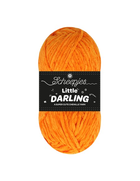 Scheepjes Little Darling Nr. 403 Pumpkin - pliušiniai / šeniliniai (Chenille) nėrimo, mezgimo siūlai