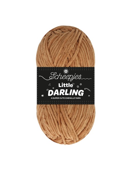 Scheepjes Little Darling Nr. 404 Teddy Bear - Velvety-soft Crochet, Knitting yarn