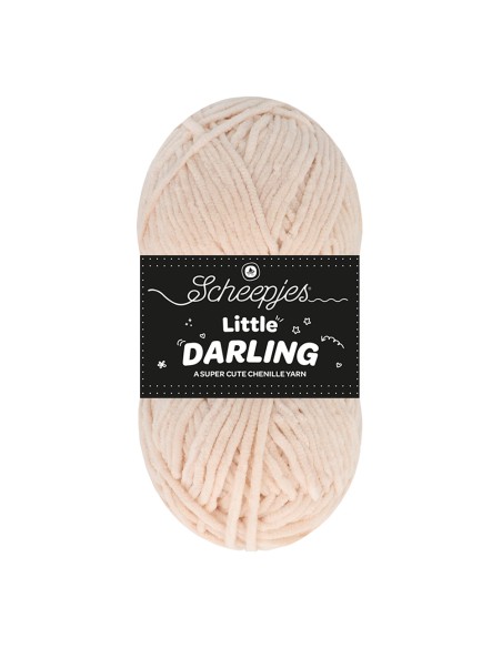 Scheepjes Little Darling Nr. 418 Alpaca - pliušiniai / šeniliniai (Chenille) nėrimo, mezgimo siūlai