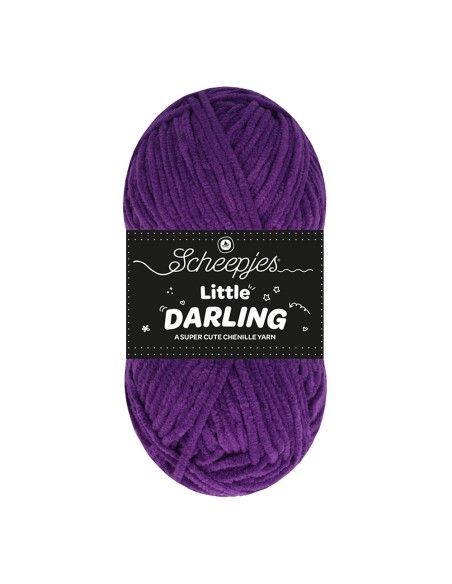 Scheepjes Little Darling Nr. 422 Eggplant - Velvety-soft Crochet, Knitting yarn