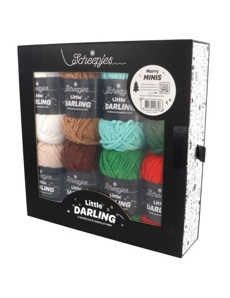 Scheepjes Little Darling mini kamuoliukų rinkinys MERRY MINIS - nėrimo - mezgimo siūlai