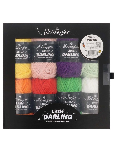 Scheepjes Little Darling mini kamuoliukų rinkinys VEGGIE PATCH - nėrimo - mezgimo siūlai