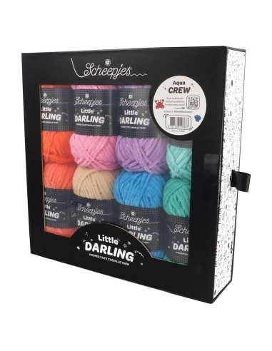 Scheepjes Little Darling mini kamuoliukų rinkinys AQUA CREW - nėrimo - mezgimo siūlai