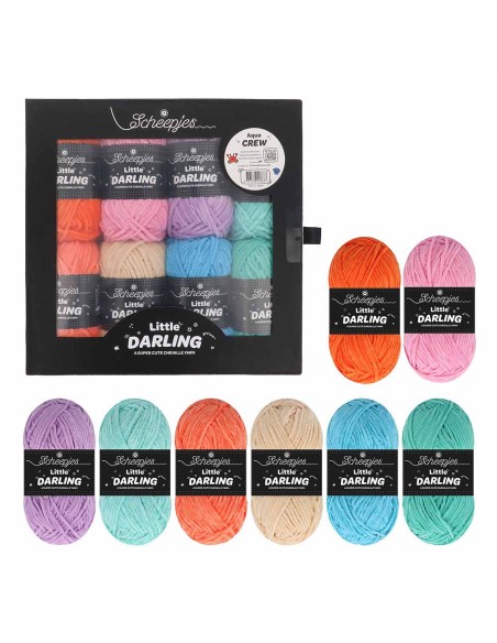 Scheepjes Little Darling colour pack Aqua Crew - crochet - knitting yarn