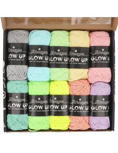 Scheepjes Glow Up mini kamuoliukų rinkinys -...