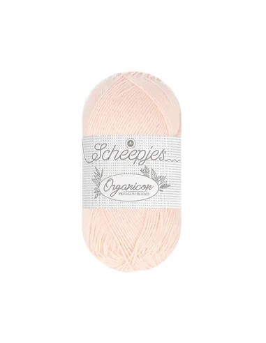 Scheepjes Organicon Nr. 221 Wild Nectarine - ekologiški medvilniniai nėrimo - mezgimo siūlai (vegan friendly)