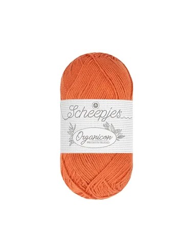 Sheepjes Organicon Nr. 225 Curly Dock - ekologiški medvilniniai nėrimo - mezgimo siūlai (vegan friendly)