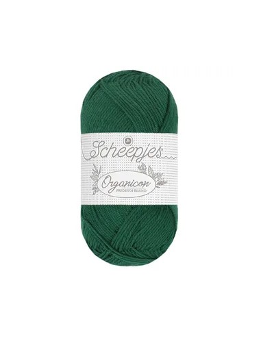 Scheepjes Organicon Nr. 235 Sleeping Forest - ekologiški medvilniniai nėrimo - mezgimo siūlai (vegan friendly)