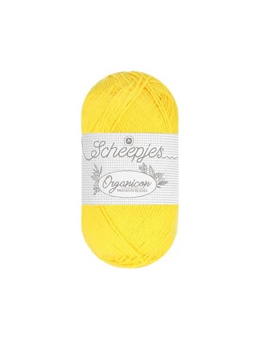 Sheepjes Organicon Nr. 239 Baby Chick - ekologiški medvilniniai nėrimo - mezgimo siūlai (vegan friendly)