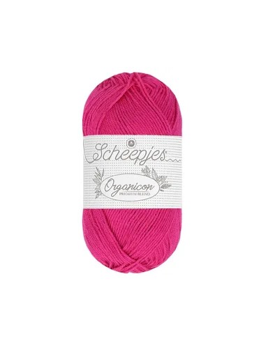Sheepjes Organicon Nr. 247 Swaying Tulip - ekologiški medvilniniai nėrimo - mezgimo siūlai (vegan friendly)