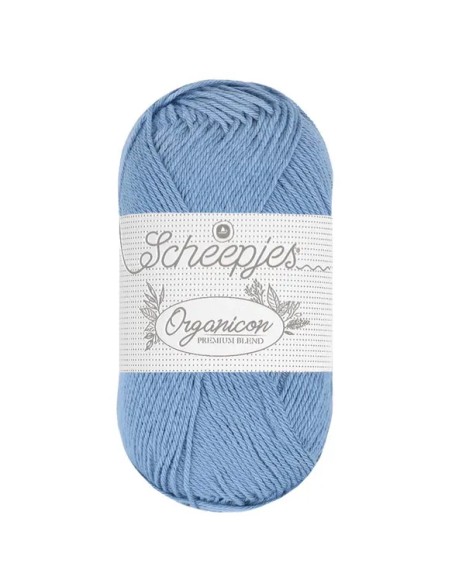 copy of Sheepjes Organicon Nr. 253 Cornflower - ekologiški medvilniniai nėrimo - mezgimo siūlai (vegan friendly)