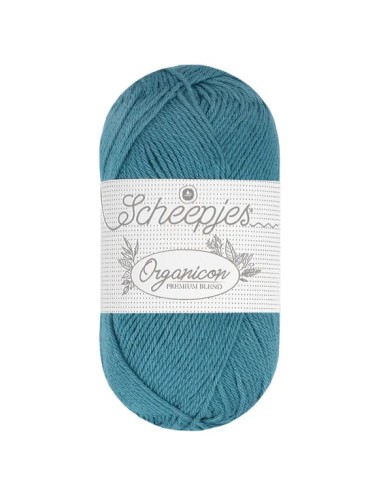 Sheepjes Organicon Nr. 256 Deep Sleep - ekologiški medvilniniai nėrimo - mezgimo siūlai (vegan friendly)