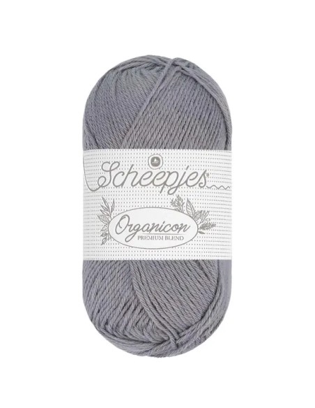 Sheepjes Organicon Nr. 262 Fossil - ekologiški medvilniniai nėrimo - mezgimo siūlai (vegan friendly)