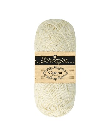 Scheepjes Catona Shine Nr. 105-G Bridal White (Gold) -...