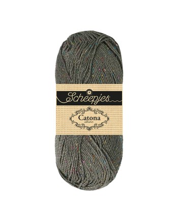 Scheepjes Catona Shine Nr. 242-R Metal Grey (Rainbow) -...